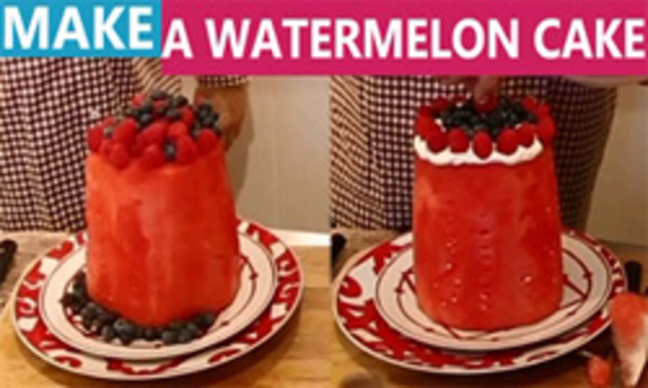 How to Make a Watermelon Cake