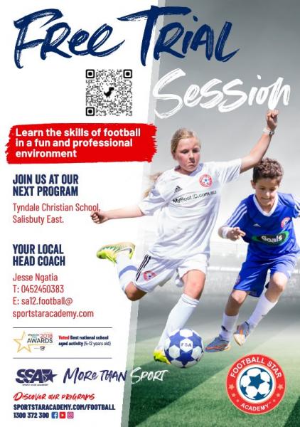 Join Us for the Football Star Academy School Holiday Program! Salisbury East School Holiday Camps and Activities _small