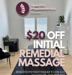 $20 Off Initial Remedial Massage Preston Massage