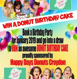 Win a Donut Birthday Cake Bayswater Sports Parties