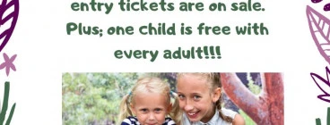 Free child wildlife ticket with every adult Rozelle Products
